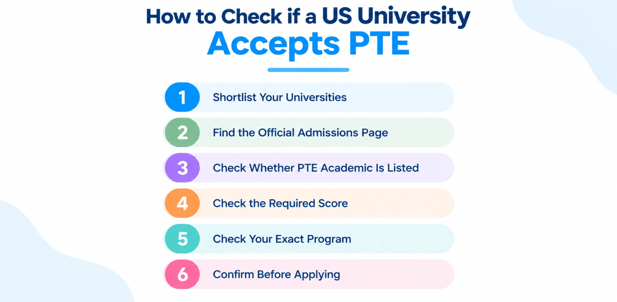 How to Check if a US University Accepts PTE